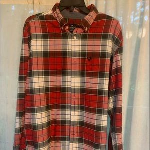 American Eagle Soft Brushed Flannel Button Down
